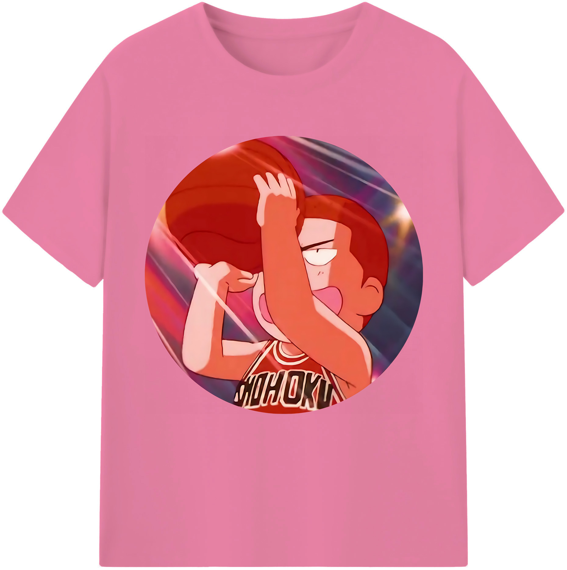 SLAM DUNK／スラムダンク 綿100％半袖Tシャツ（フロントプリント）